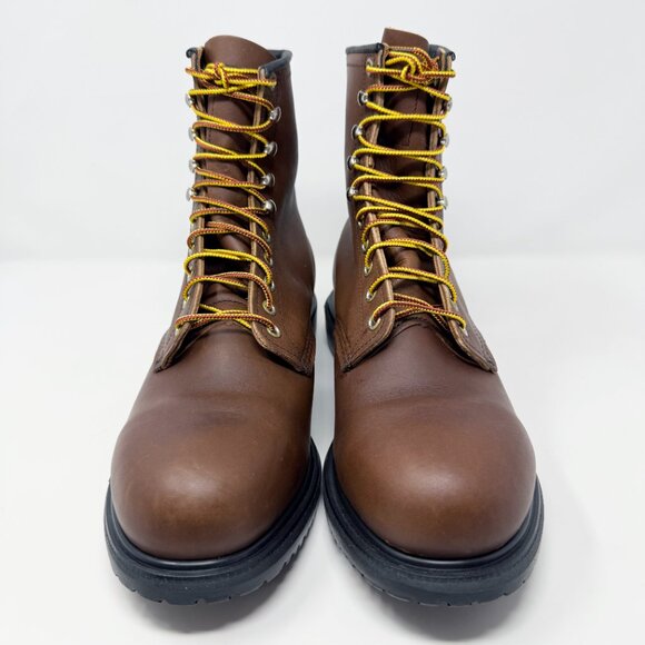 NWOB Red Wing Brown Leather Steel Toe Work Boots Men's Sz 11 Lace Up Made in USA - Picture 2 of 9